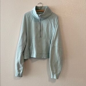Lululemon Athletica Mint Scuba Sweatshirt 1/2 Zip-Up